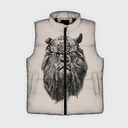 Женский жилет Старый лев-воин