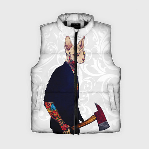 Женский жилет Сфинкс с топором / 3D-Черный – фото 1