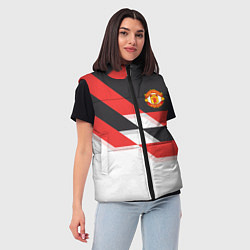 Женский жилет Manchester United: Stipe, цвет: 3D-черный — фото 2