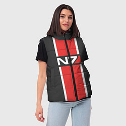 Женский жилет Mass Effect: N7, цвет: 3D-красный — фото 2