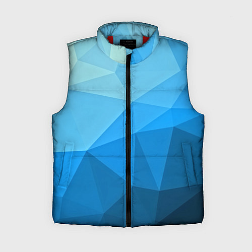 Женский жилет Geometric blue / 3D-Красный – фото 1