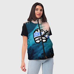 Женский жилет SKI, цвет: 3D-светло-серый — фото 2