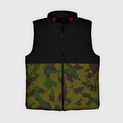 Женский жилет Лесной Камуфляж 1 / 3D-Красный – фото 1