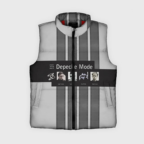 Женский жилет Группа Depeche Mode / 3D-Красный – фото 1