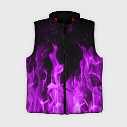 Женский жилет Фиолетовый огонь