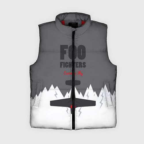 Женский жилет Foo Fighters: Learn to fly / 3D-Красный – фото 1