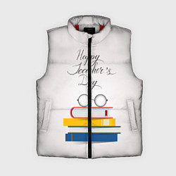 Женский жилет С днём учителя!, цвет: 3D-красный