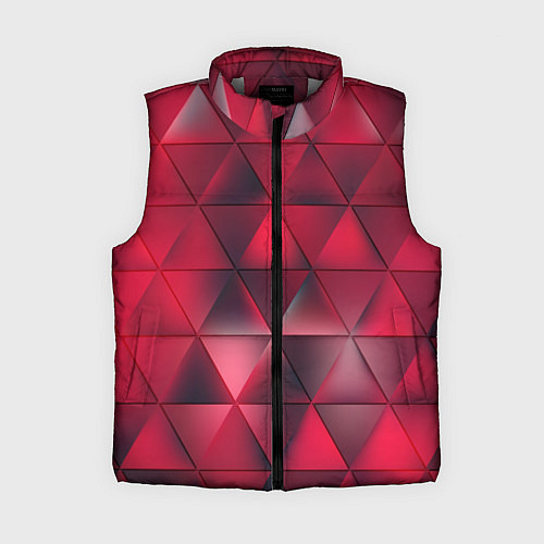 Женский жилет Dark Red / 3D-Светло-серый – фото 1