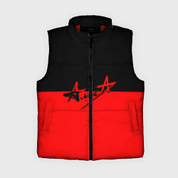 Женский жилет АлисА: Черный & Красный, цвет: 3D-красный