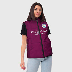 Женский жилет Man City FC: Away 17/18, цвет: 3D-красный — фото 2