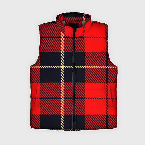 Женский жилет Клетка / 3D-Светло-серый – фото 1