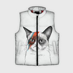 Женский жилет David Bowie: Grumpy cat, цвет: 3D-красный