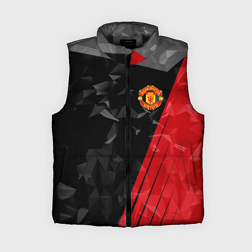 Женский жилет FC Manchester United: Abstract / 3D-Черный – фото 1