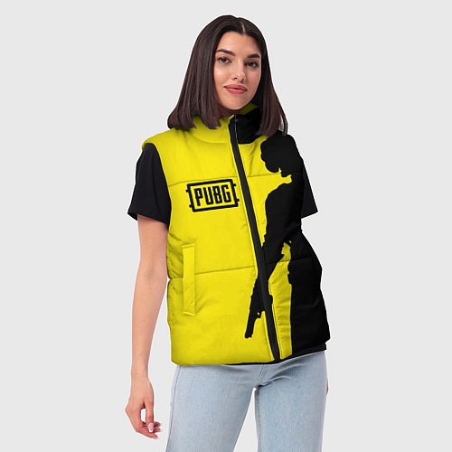 Женский жилет PUBG: Yellow Shadow / 3D-Красный – фото 3