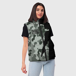 Женский жилет PUBG: Camo Shadow, цвет: 3D-черный — фото 2