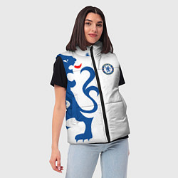 Женский жилет FC Chelsea: White Lion, цвет: 3D-черный — фото 2