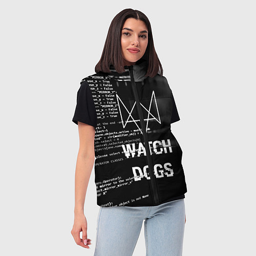 Женский жилет Watch Dogs: Hacker / 3D-Красный – фото 3