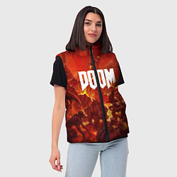 Женский жилет DOOM: Hellfire, цвет: 3D-черный — фото 2
