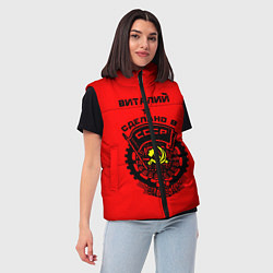 Женский жилет Виталий: сделано в СССР, цвет: 3D-черный — фото 2