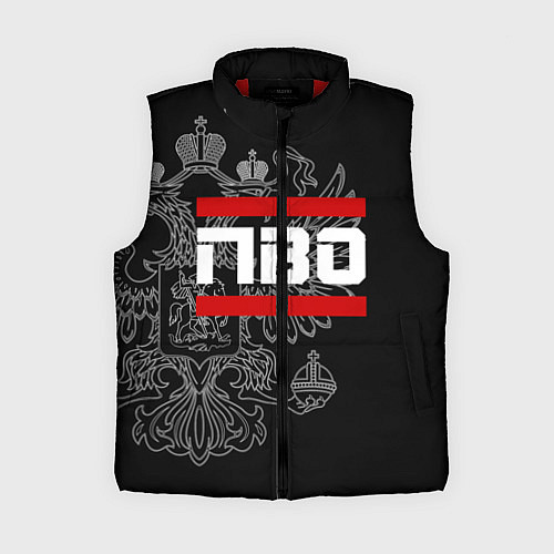 Женский жилет ПВО: герб РФ / 3D-Красный – фото 1