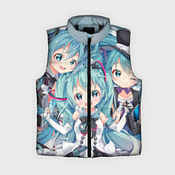 Женский жилет Hatsune Miku, цвет: 3D-черный