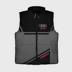 Женский жилет Audi: Crey & Black, цвет: 3D-черный