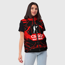 Женский жилет CS:GO - Матвей, цвет: 3D-светло-серый — фото 2