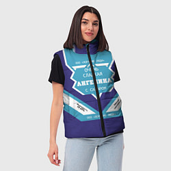 Женский жилет Глеб сладкий, цвет: 3D-светло-серый — фото 2