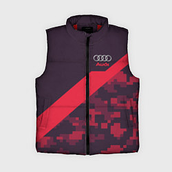 Женский жилет Audi: Red Pixel