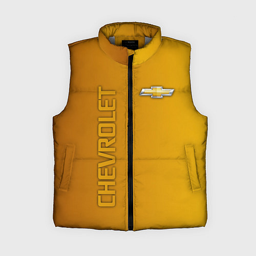 Женский жилет Chevrolet желтый градиент / 3D-Светло-серый – фото 1