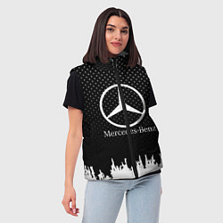 Женский жилет Mercedes-Benz: Black Side, цвет: 3D-красный — фото 2
