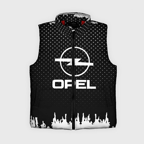 Женский жилет Opel: Black Side / 3D-Красный – фото 1
