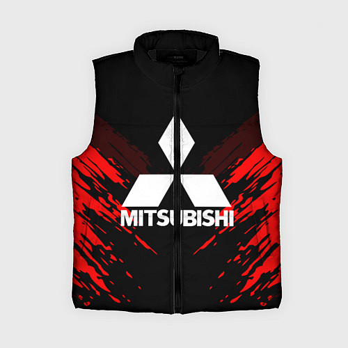 Женский жилет Mitsubishi: Red Anger / 3D-Черный – фото 1