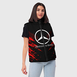 Женский жилет Mercedes-Benz: Red Anger, цвет: 3D-красный — фото 2