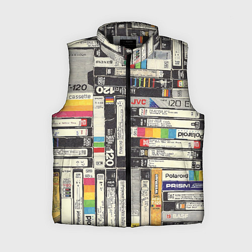 Женский жилет VHS-кассеты / 3D-Черный – фото 1