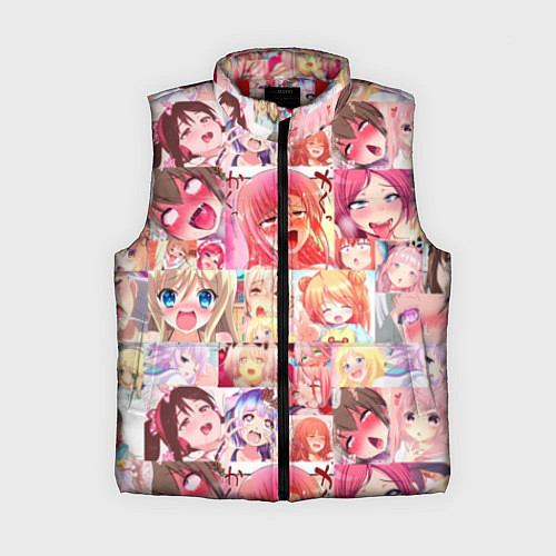 Женский жилет Ahegao / 3D-Красный – фото 1