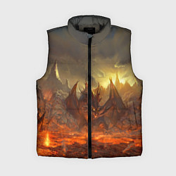 Женский жилет Linage II: Fire Dragon, цвет: 3D-черный