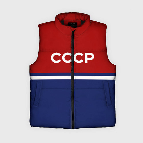 Женский жилет СССР: Спортсмен / 3D-Черный – фото 1