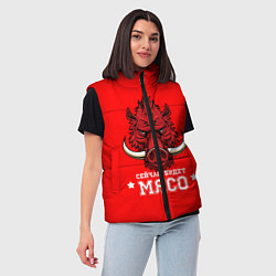 Женский жилет Сейчас будет мясо, цвет: 3D-красный — фото 2