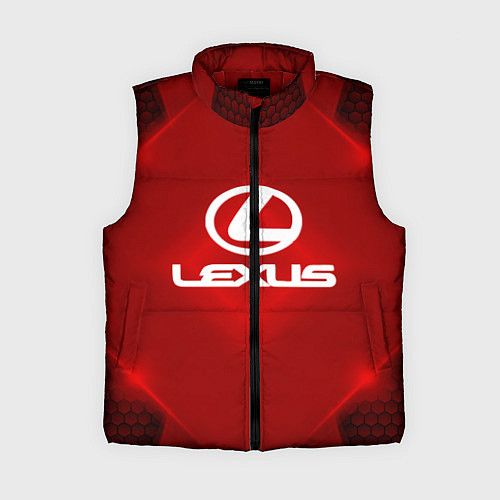 Женский жилет Lexus: Red Light / 3D-Красный – фото 1
