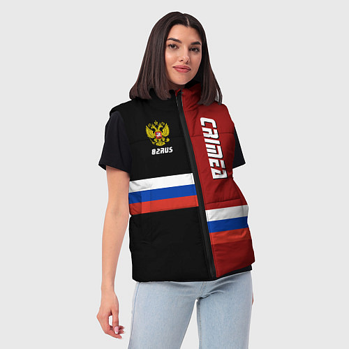 Женский жилет Crimea, Russia / 3D-Красный – фото 3