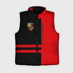 Женский жилет Porsche: Red Sport, цвет: 3D-черный