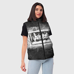 Женский жилет Asking Alexandria, цвет: 3D-светло-серый — фото 2