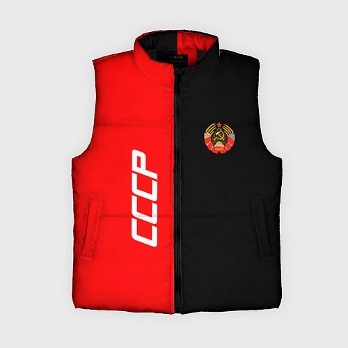 Женский жилет СССР: Red Collection / 3D-Черный – фото 1