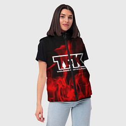 Женский жилет Thousand Foot Krutch: Red Flame, цвет: 3D-красный — фото 2