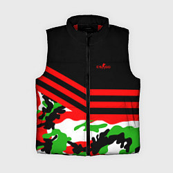 Женский жилет CS:GO Red Camo, цвет: 3D-красный