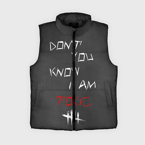 Женский жилет I am TOXIC / 3D-Черный – фото 1