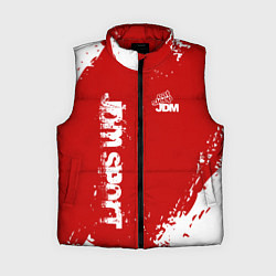 Женский жилет Eat Sleep JDM: Red Style