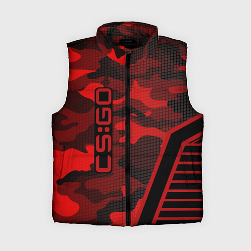 Женский жилет CS:GO Red Camo / 3D-Черный – фото 1