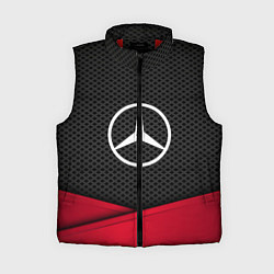 Женский жилет Mercedes Benz: Grey Carbon, цвет: 3D-красный
